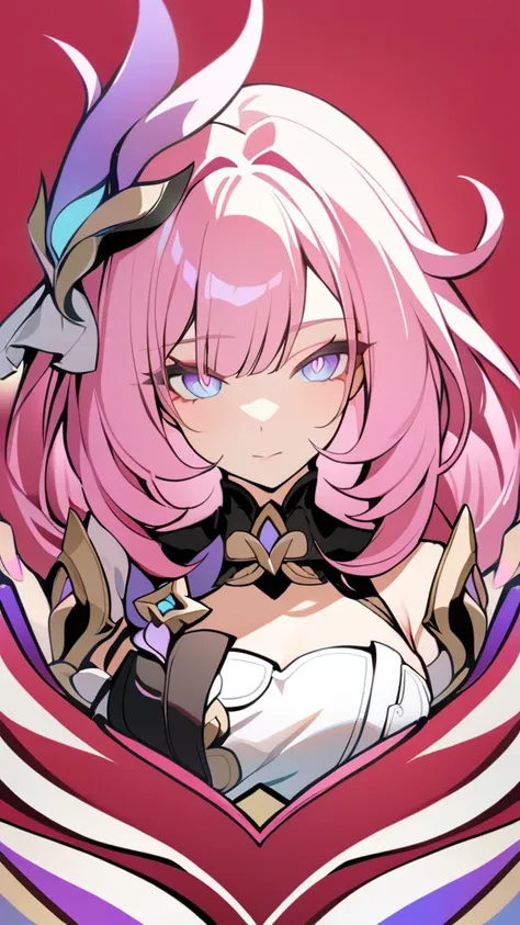 masterpiece, highest quality, 1 girl, alone, looking at the viewer, bangs, elysia, honkai impact, pink hair, pink eyes, long hai...