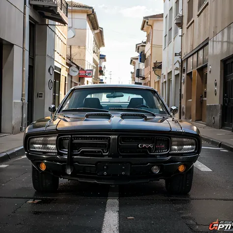 Dodge Charger RT preto de 1970