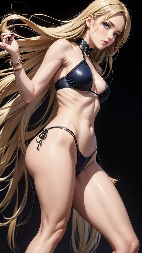 ((最high quality, 8K, masterpiece: 1.3, Ultra HD, high quality, 最high quality, High resolution, realism)) 、A 22-year-old extremely beautiful white woman、Hair color blonde、blue eyeedium hair、straight hair、smile、Slender but well-proportioned muscular body、Ath...