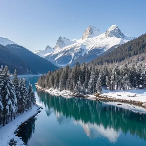 summer first snow sinking broken aircraft carrier on the shore of the bay coniferous forest snowy peaks many small details filigree professional photo HDR hyper detail realistic CGI high resolution quality precision clarity sharpness natural f/16 1/250s al...