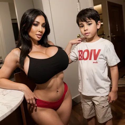 Bimbo and a little boy