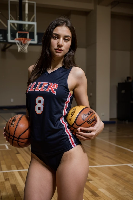 Genera un equipo de baloncesto de mujeres sensuales 
