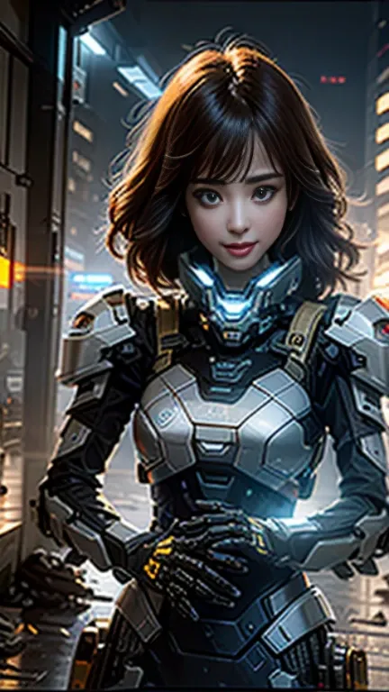 ((Best quality)), ((masterpiece)), (highly detailed:1.3), 3D,Shitu-mecha, beautiful cyberpunk women with her mecha in the ruins of city from a forgoten war, ancient technology,HDR (High Dynamic Range),Ray Tracing,NVIDIA RTX,Super-Resolution,Unreal 5,Subsur...