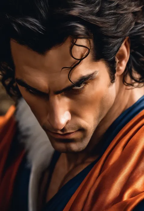 Henry Cavill as Goku the character from Dragon Ball Z 