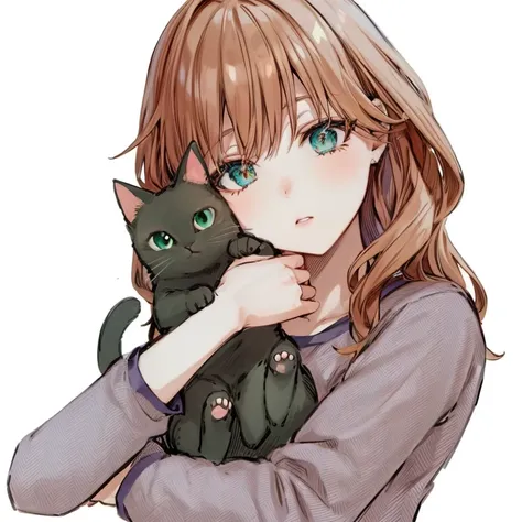 anime girl holding a cat with green eyes, anime catgirl, cute anime catgirl, beautiful anime catgirl, catgirl, very beautiful cute catgirl, attractive cat girl, anime cat, cat girl, anime visual of a cute cat, beautiful young catgirl, very beautiful anime ...