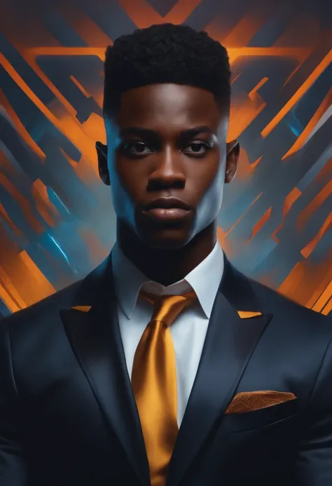 Realistic portrait of a Black boy in a x man suit, super athletic body,best art portrait ever, super detailed, very handsome, random background,in 8k.