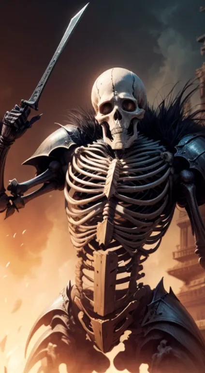 Witness the horrifying spectacle of the Skeleton Knight，Non-humanoid monsters