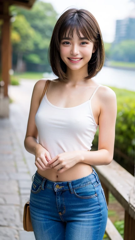 highest quality, masterpiece, ultra high resolution, (realistic:1.4), 20-year-old,1 girl,super high quality,8K,thin waist,thin legs,薄い and beautiful arms,beautiful fingers,((Super realistic image quality)),(no makeup),(light makeup),Medium chest,soft chest...