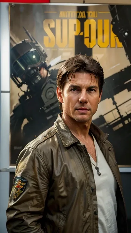 Tom Cruise de Top Gun, efeito vhs, (Poster:1.2),Poster on wall, nostalgia, movie Poster,
(textura da pele), intrinsecamente detalhado, detalhes finos, hiperdetalhado, Ray tracing, underground dispersal, soft diffused lighting, profundidade superficial de c...