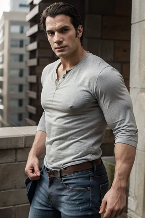 Henry Cavill gray jeans 