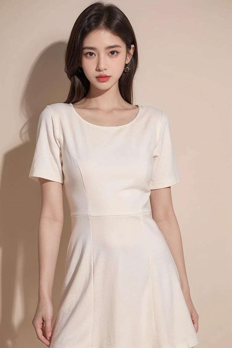 Short sleeve Square neck mini a line dress
Material:
100% Mixed Fiber
Color:
Beige