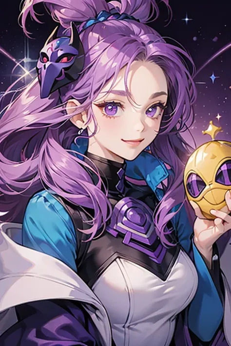 She is a purple humanoid figure who typically wears a mask depicting a smiling, wide-eyed figure with grape-like hair, the single flavor in which Super Porp comes. However, after being punched by Susan Strong, the mascots true form is revealed to be an ooz...