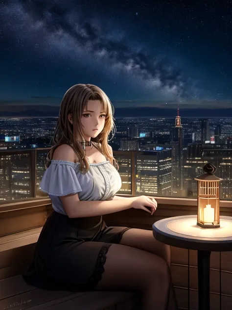 highest quality, masterpiece, very detailed, detailed background, anime, 1 girl, young girl, short girl, sf, sf, outdoor, night,...