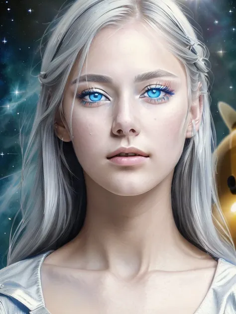 (see higher quality masterpieces up close:1.5)0.9], (space and astronauts:1.2) (messy silver hair:1.1) (yellow eyes and blue eye...