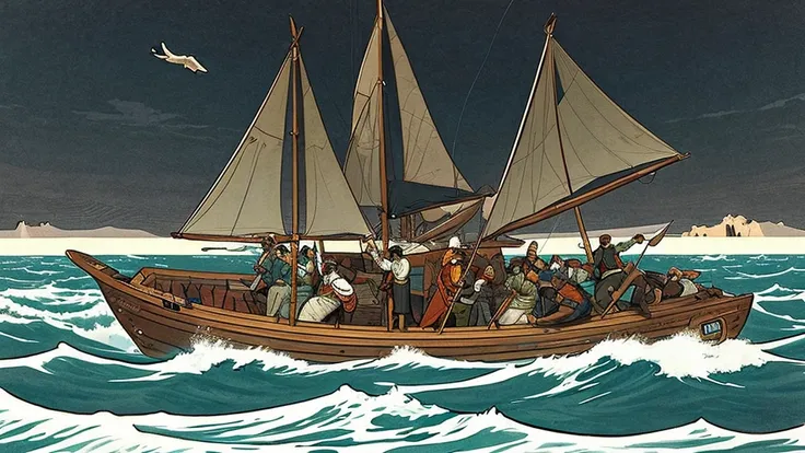 Draw me a picture of the difficulties Odysseus and his crew encountered during their adventure.