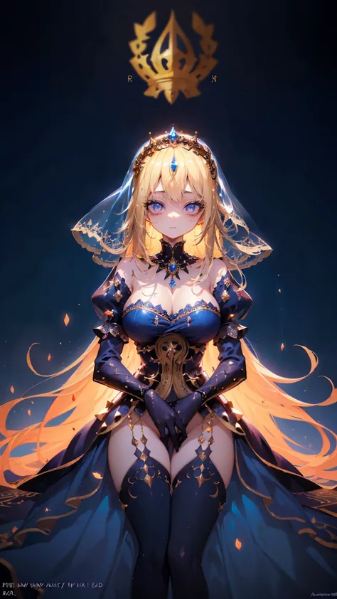 blond haired woman in blue dress with veil and veil over head, beautiful fantasy maiden, detailed fantasy art, beautiful fantasy art, blonde - haired princess, artgerm on artstation pixiv, beautiful maiden, ((a beautiful fantasy empress)), 2. 5 d cgi anime...