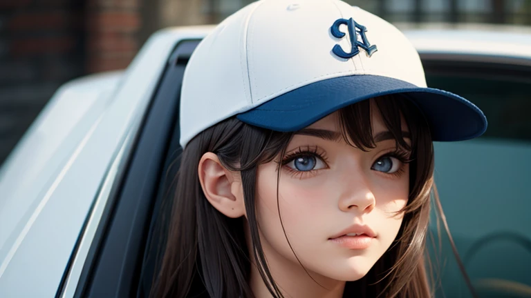 One angel in a baseball cap.
