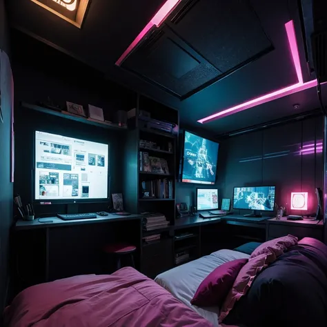 Cyberpunk bedroom