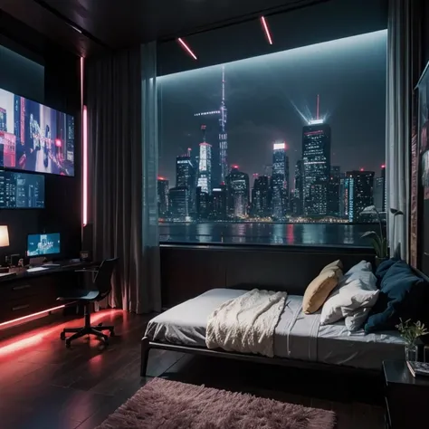 Cyberpunk bedroom