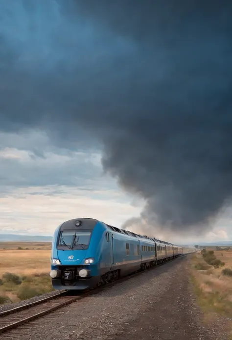 ((masterpiece, best quality, high quality, highres, ultra-detailed)), ,a moving train against the background of the a moving train, blue sky, sunny day, epic clouds, (oil painting:0.1), (best quality, 8K, high resolution, extreme detail, outstanding compos...