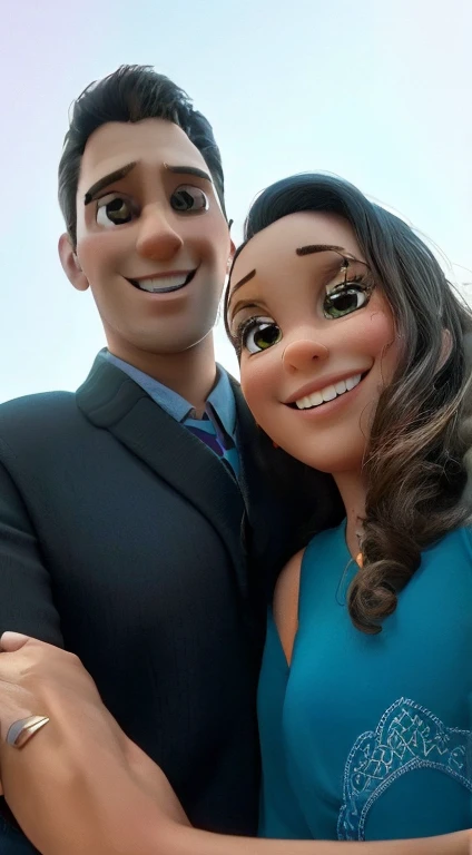 um casal estilo pixar, alta qualidade, melhor qualidade