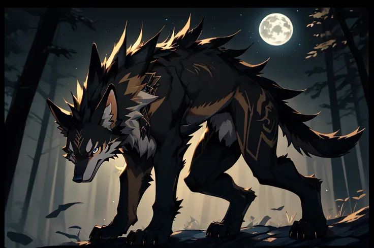 (best quality,4k,8k,highres,masterpiece:1.2),feral animal,black-backed jackal,thin beast,happy jackal, detailed fur, vibrant colors, realistic portrait,piercing eyes,intense gaze,curved sharp claws,dark and wild background,moonlit night,moonlight shrouded ...