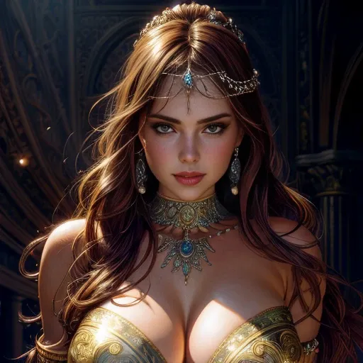 A masterpiece ultrarealistic ultra detailed body portrait of a beautiful Barbarian woman, massurrealism. medium shot, intricate, elegant, sexy, by stanley artgerm lau, wlop, rossdraws, james jean, andrei riabovitchev, marc simonetti, light by julie bell, i...