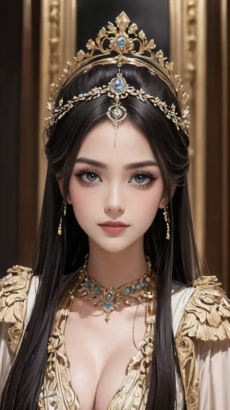 ((最high quality, 8K, masterpiece: 1.3, Ultra HD, high quality, 最high quality, High resolution, realism)) 、It&#39;s Cleopatra、Inside an ancient Egyptian palace、Use your body to seduce Julius Caesar of Rome