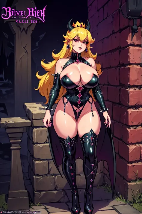 nsfw, cartoon, (solo evil fall princess peach), shadow queen, bowser peach, (official art:1.4), amazing fine details, all intricate, gloss and shiny, awesome many layers, 8k wall paper, sketch, illustration, weird hair, boots, high heel boots, high heels, ...