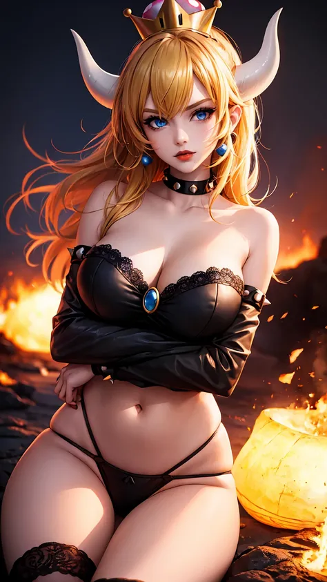 ((high detailed, best quality, 4k, masterpiece, hd:1.3)), ((best quality)), (((HD))), (((8k))), (ultraDH), (ultra HD), Princess Daisy, blue eyes, BREAK blue eyes, seductive, attractive, smooth anime cg art, 36C breasts, long legs, vivid colors, detailed di...