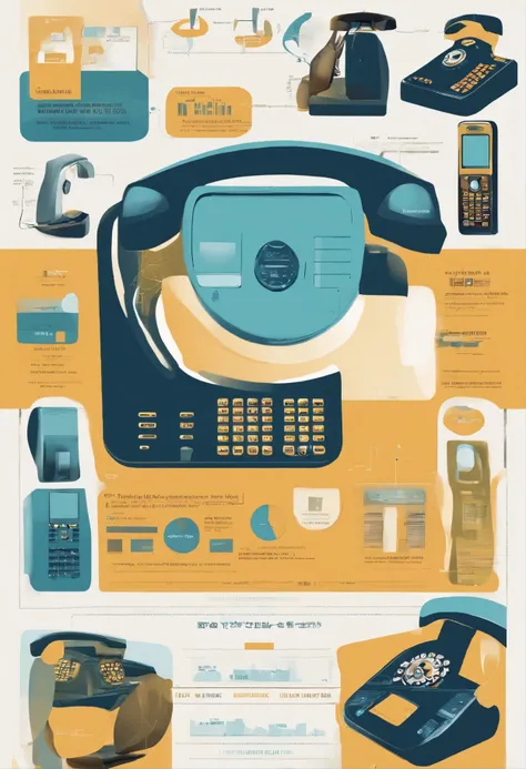 Cisco IP Phone Poster。The picture shows that this product is an important element leading the new generation of the times.，Modern and futuristic design，Perfect for tech lovers。Hope this picture meets your needs。