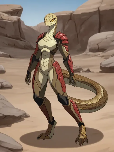 Anthro viper without legs and viper armor
