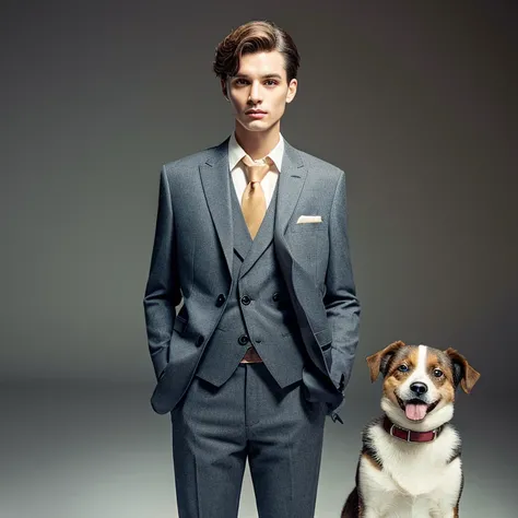 suit,wearing,Humanoid,dog