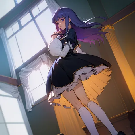  Frederica Bernkastel  socks windows curtains light candle mirror window upskirt panties