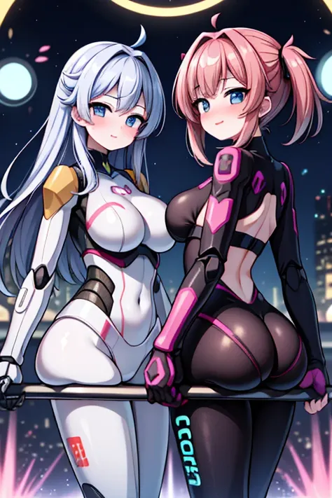 2 ragazze diverse viste da dietro,ass support,guardandole da dietro,grande culo,grandi tette,felice di stare con te,enorme culo,enormi tette,ultra-highres, ultra-detailed, best quality,perfect hands,2 ragazze,robot 2 girls
