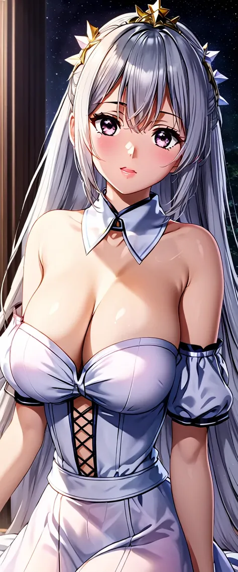 Hentai.She looks like a really beautiful woman like the stars, she is 18 years old, she has huge breasts, all her clothes are cut and there is a germ because she is a prisoner in her own palace, she does not react, she does not respond as if she were a dol...