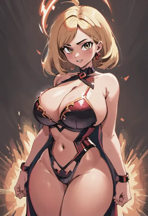 (gigantic cleavage breasts:1.6)