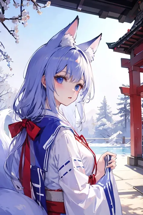 fox ears、shrine maiden、fox tail《９》3×3