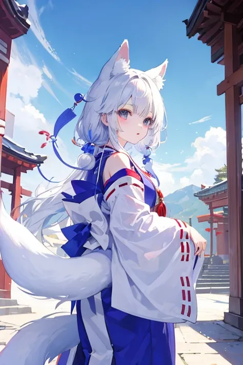 fox ears、shrine maiden、fox tail《９》3×3