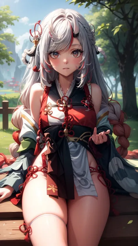 Anime girl sitting on chair in white dress, cute anime waifu in a nice dress, azur lane style, Guweiz in Pixiv ArtStation, trending on artstation pixiv, Guweiz on ArtStation Pixiv, Anime goddess, onmyoji, trending on cgstation, style of anime4 K, Guviz, pe...