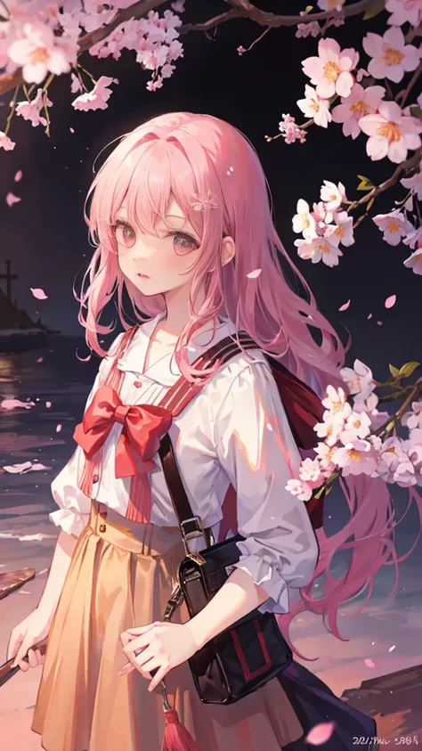 girl 1,cherry blossoms