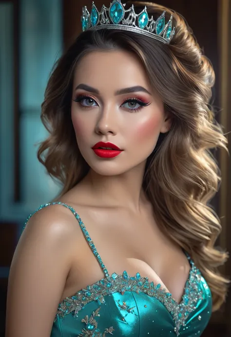 "Elegance and Royalty: A Stunning Portrait of a Modern Queen"