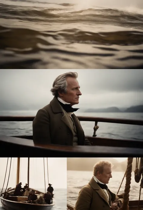 Alexander von Humboldt subiendo a un barco 