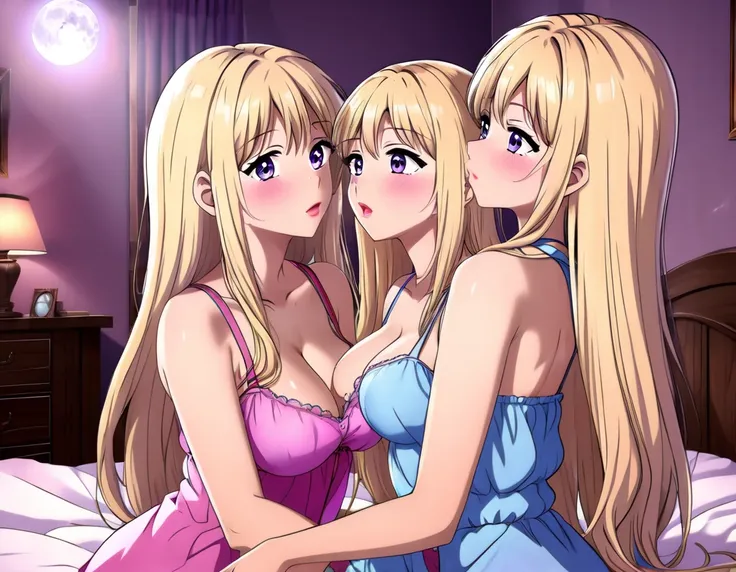 Hentai.cristalina 20 years old long blonde hair light lilac eyes huge breasts taking off her clothes in front of her younger sister while esmeralda kisses her 18 years old long blonde hair blue eyes her clothes destroyed while kissing cristalina being in c...