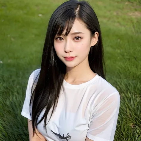 (kawaii 24 year-old Japanese girl, Nogizaka idol, Korean idol), healthy female athlete body, (glossy black hair, pixie cut, messy hair edge, symmetric length hair:1.3), (bangs), (rounded face, brown eyes, single eyelid, no makeup, soft smiling:1.2), (weari...