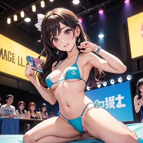 THE IDOLM@STER,micro bikini,Photo session with fans,Idol Posing