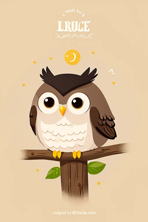 Create a cute owl illustration