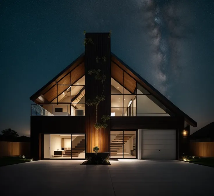 cinematic photo of a modern house