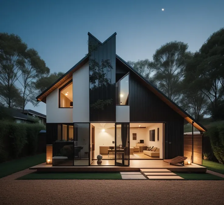 cinematic photo of a modern house