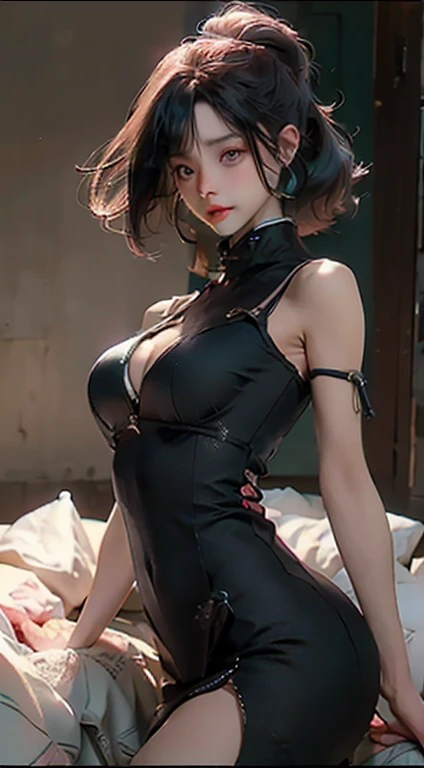 ((best qualtiy)), ((tmasterpiece)), (the detail:1.4), 3D,  huge breasts cleavage，Grass God，the original god，Nassida,（HighDynamicRange）,Ray traching,NVIDIA RTX,Super-Resolution,Unreal 5,Subsurface scattering、PBR Texture、post-proces、Anisotropy Filtering、dept...